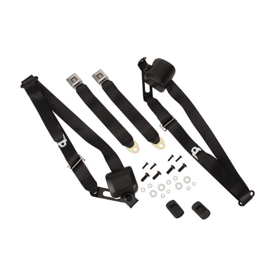 Morris MCSB1-9-BK-BS 3-Point Belt Kit, 68-73 Chevelle, Bench