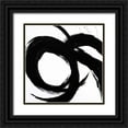 thumbnail image 1 of Morris, Megan 15x15 Black Ornate Wood Framed with Double Matting Museum Art Print Titled - Circular Strokes II, 1 of 4