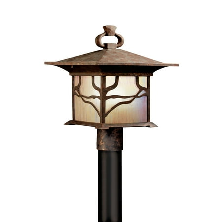 Morris Outdoor Post Lantern in Distressed Copper