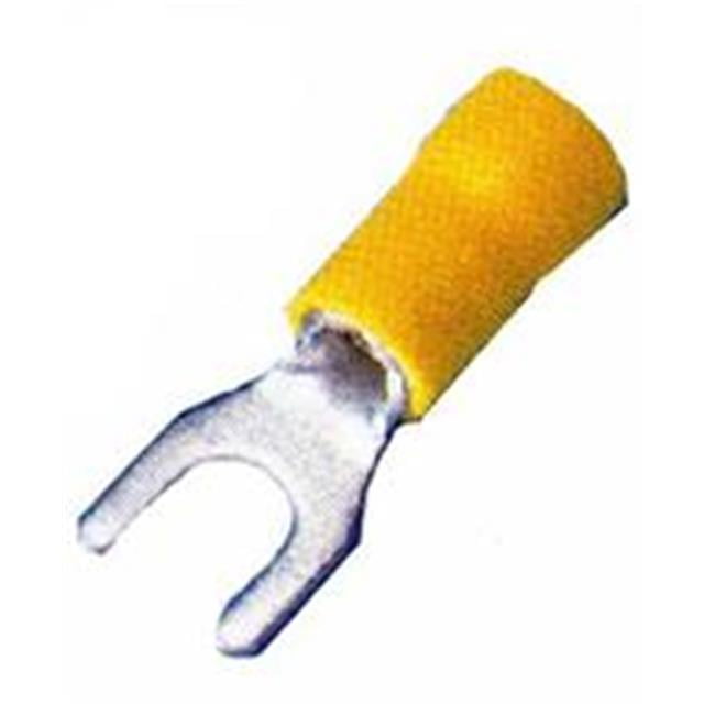 Morris Products 10140 Vinyl Insulated Spade Terminals - 12-10 Wire, No. 6 Stud, Pack Of 100