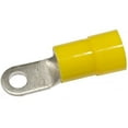 thumbnail image 1 of Morris Products 11410 Ring Terminal, Nylon Insulated, Yellow, 4 Wire Size, 5/16" Stud Size (Pack of 100), 1 of 1