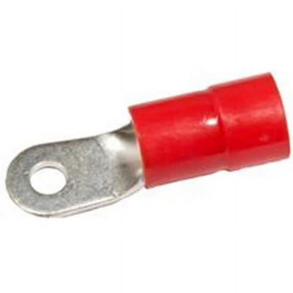 Morris Products 11424 Nylon Insulated Ring Terminals - 2Awg Wire, 0.3 8 In. Stud, Pack Of 100