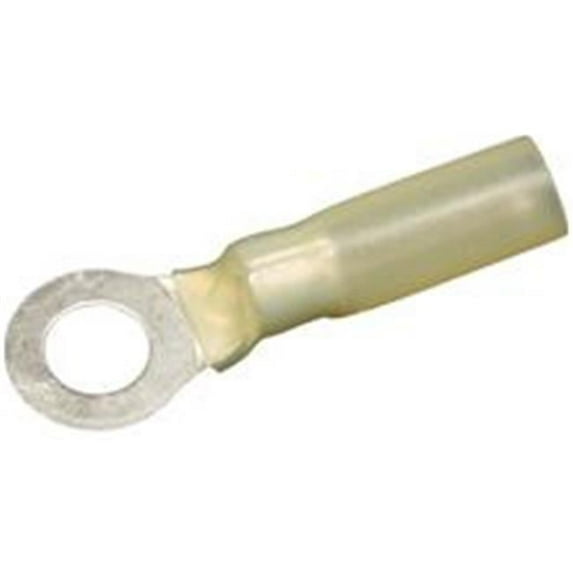 Morris Products 12236 Heat Shrinkable Ring Terminals - 12-10 Wire- No. 6 Stud- Pack Of 100