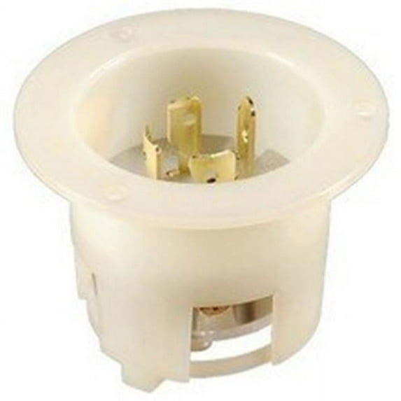 Morris Products 20460 20A 250 VAC Recessed Twist Lock Male Plugs 3 Pole 4 Wire