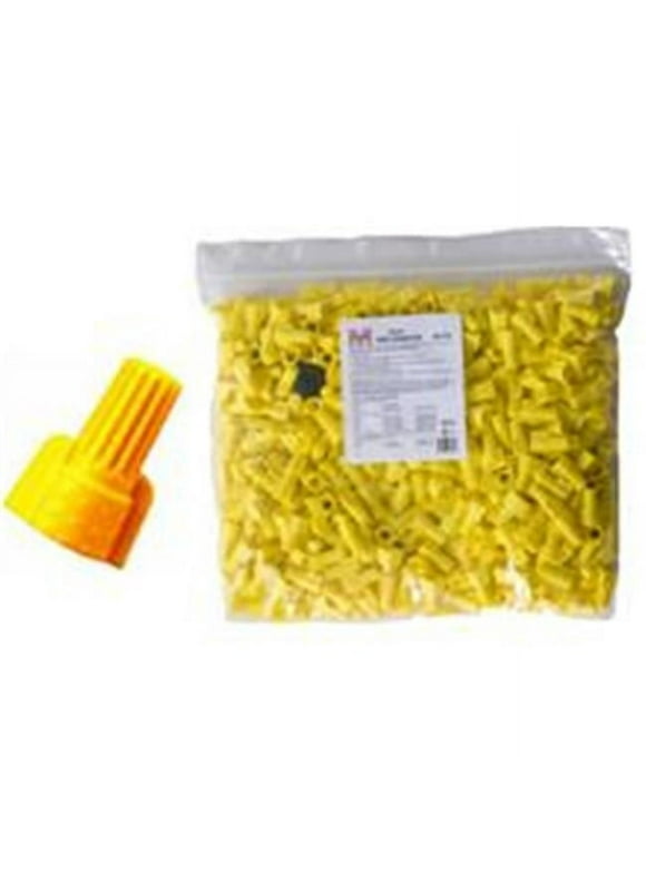 Morris Products 23184 Twisted Wing Connectors Yellow Bagged 500 Bulk Pack&#44; Pack Of 500