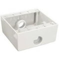 thumbnail image 1 of Morris Products 36212 Weatherproof Boxes - Two Gang 30.5 Cubic Inch Capacity - 3 Outlet Holes 0.5 In. White, 1 of 2