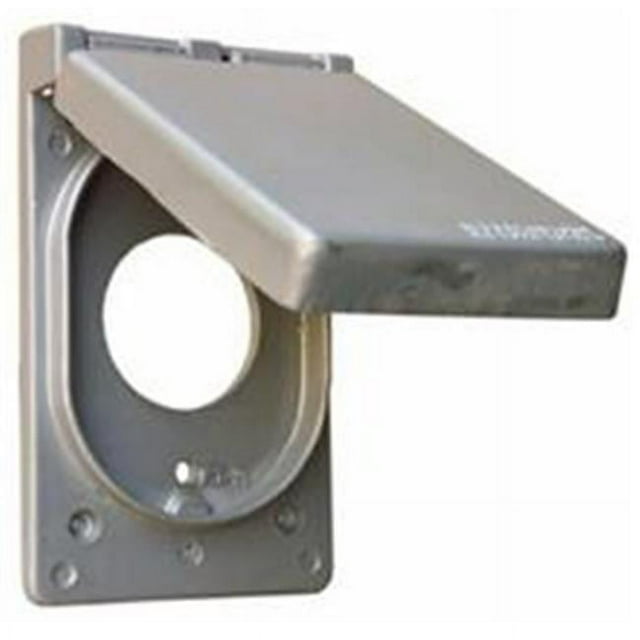Morris Products 37160 One Gang Weatherproof Covers - Vertical Power Receptacle Gray