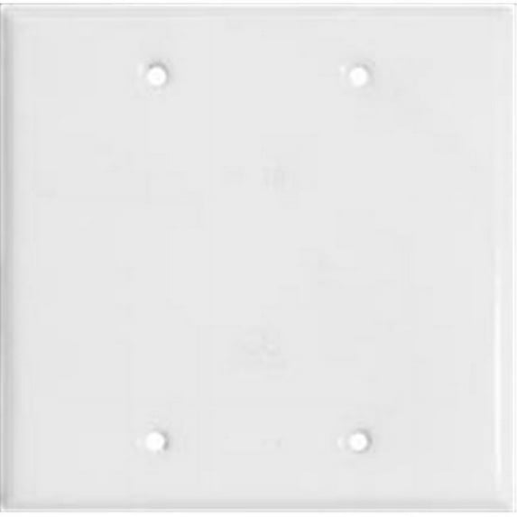 Morris Products 37262 Two Gang Weatherproof Covers - Blank Cover White
