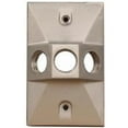 thumbnail image 1 of Morris Products 37330 One Gang Weatherproof Covers - Retangular Lampholder Three Hole 0.5 In. Gray, 1 of 3