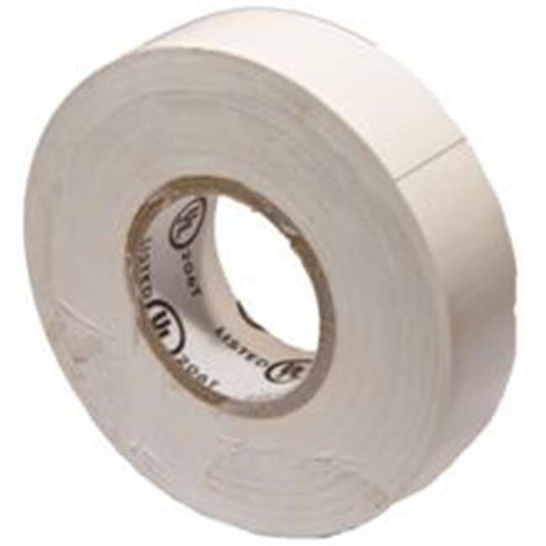 Morris 60020 Vinyl Plastic Electrical Tape 7mil x 3/4 x 60' PVC White