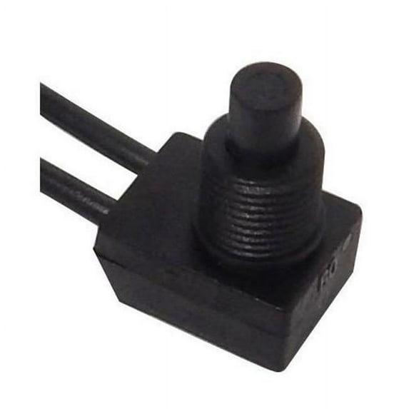 Morris Products 70165 Miniature Push Button SPST Maintained Contact On-Off with 6 in. Leads