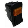 thumbnail image 1 of Morris Products 70177 Amber Lighted Rocker Switch On-Off DPST Quick Connect Spade Terminal, 1 of 1