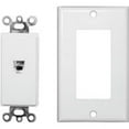 thumbnail image 1 of Morris Products 80161 Decorator Phone Jack 2 Piece White, 1 of 1