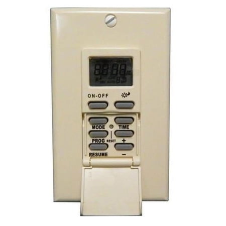 Morris Products 80516 7 Day In-Wall Digital Self-Adjusting Timer - SunTracker White