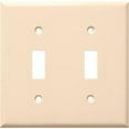 thumbnail image 1 of Morris Products 81023 Lexan Wall Plates 2 Gang Toggle Switch Almond, 1 of 2