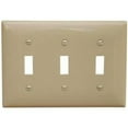 thumbnail image 1 of Morris Products 81030 Lexan Wall Plates 3 Gang Toggle Switch Ivory, 1 of 1