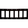 thumbnail image 1 of Morris Products 81162 Lexan Wall Plates 6 Gang Decorator - GFCI Brown, 1 of 2