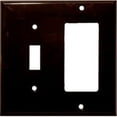 thumbnail image 1 of Morris Products 81242 Lexan Wall Plates 2 Gang 1Toggle 1GFCI Brown, 1 of 1