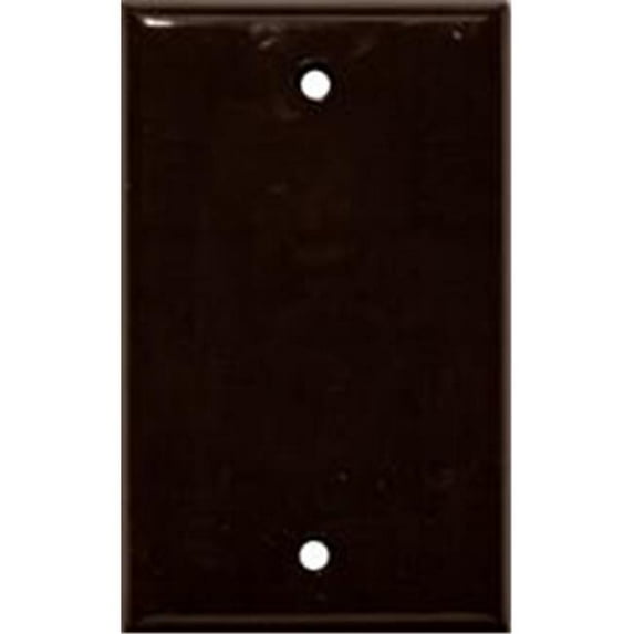 Morris Products 81512 Lexan Wall Plates 1 Gang Blank Brown