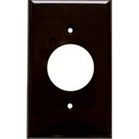 Morris Products 81612 Lexan Wall Plates 1 Gang Single Receptacle Brown