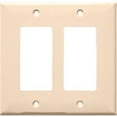 thumbnail image 1 of Morris Products 81773 Lexan Wall Plates 2 Gang Midsize Decorative - GFCI Almond, 1 of 1