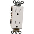 thumbnail image 1 of Morris Products 82211 Industrial Grade Decorator Duplex Receptacle White 15A-125V, 1 of 1