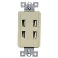 thumbnail image 1 of Morris Products 82380 Decorative USB Charger Stations, 4 Port - 20A - 125V - Ivory, 1 of 1