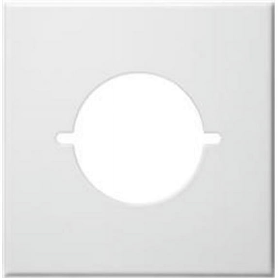 Morris Products 83487 Stainless Steel Metal Wall Plates 2 Gang Metal Range And Dryer Cover White