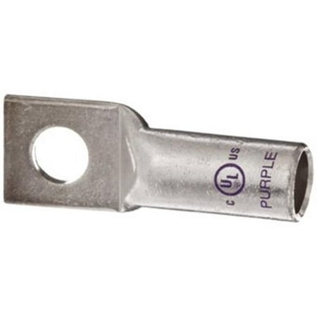 Copper Short Barrel 1 Hole Compression Lugs 4/0 Awg 1/4 Stud
