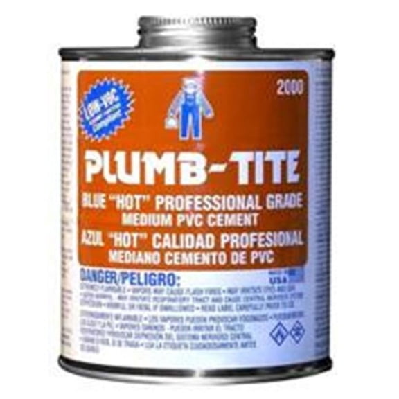 Morris Products G2066S 0.25 Pint Plumb-Tite 2000 Wet Application Blue Cements