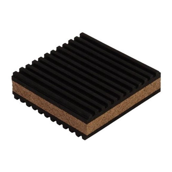 Morris Products TMP-6C 6 x 6 x 0.875 in. Rubber & Cork Anti-Vibration Pads