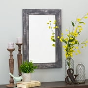 ASPIRE HOME ACCENTS Morris Rustic Wood Wall Mirror - Gray 30" x 20" by Aspire