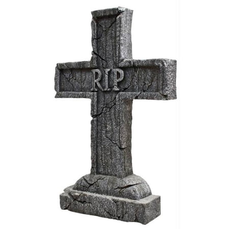 MorrisCostumes MR122334 Rest In Peace Cross Tombstone