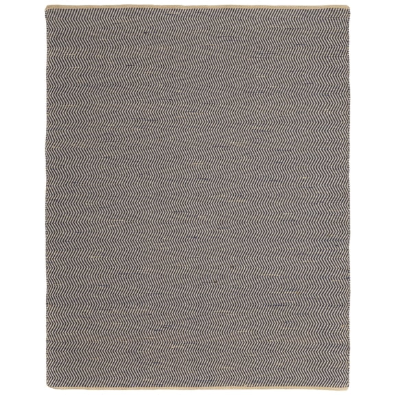 Morrison Modern Chevron, Blue/Tan, 4'-10" x 7'-10" Area Rug