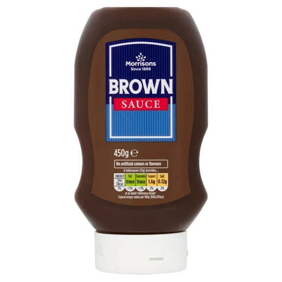 Morrisons Brown Sauce 450g - Iconic British Sauce - Perfect for a full English breakfast