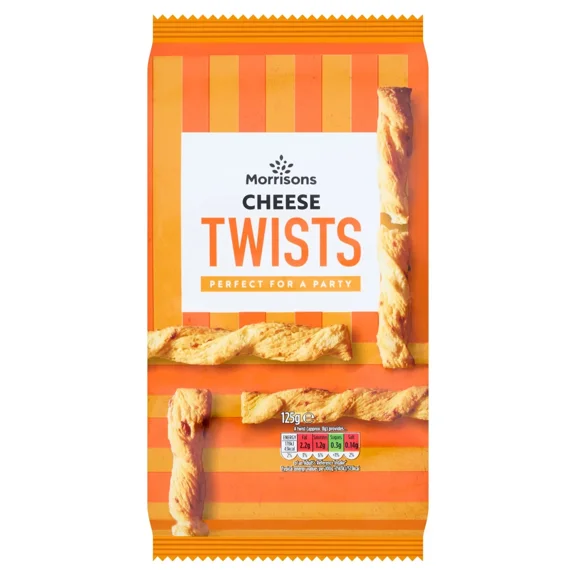Morrisons Cheddar Cheese Twists - Pastry Twists - perfect party food !