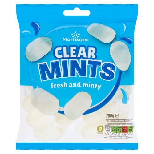 Morrisons Clear Mints 200g - Pack of 6