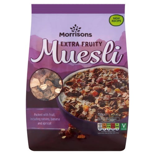 Morrisons Extra Fruity Muesli 750g (Pack of 2)