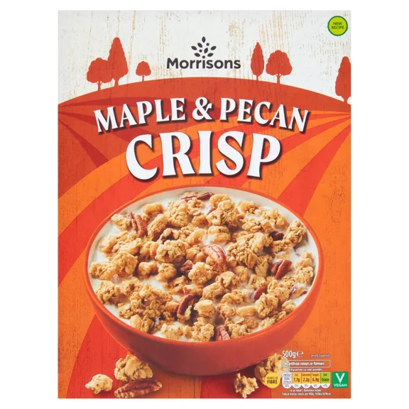 Morrisons Maple & Pecan Crisp Breakfast Cereal 500g