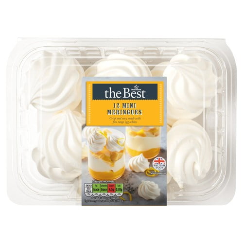 Morrisons The Best Mini Meringue Shells 12 per pack - Pack of 2