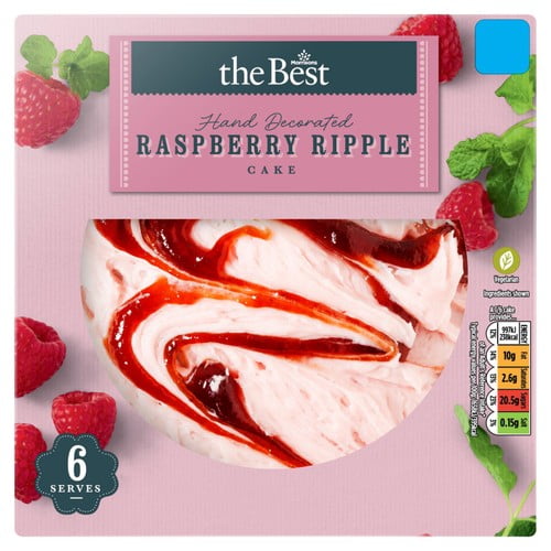 Morrisons The Best Raspberry Ripple Cake 364g (Pack of 4)