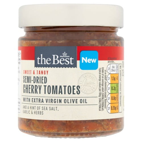 Morrisons The Best Semi-Dried Cherry Tomatoes 180g (Pack of 2)
