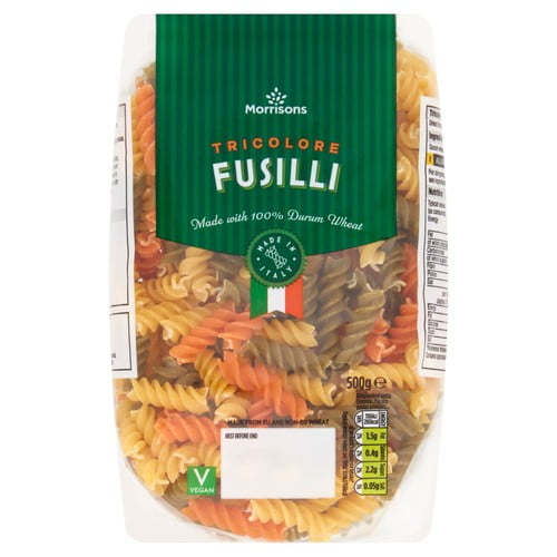 Morrisons Tricolore Fusilli 500g (Pack of 2)