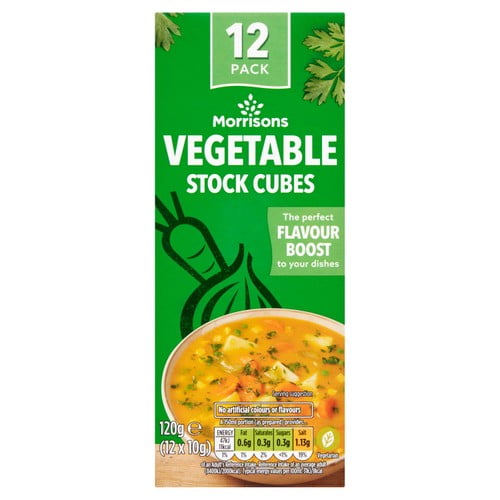 Morrisons Vegetable Stock Cubes 12's 120g (Pack of 6)