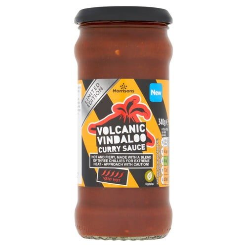 Morrisons Volcanic Vindaloo Curry Sauce 340g (Pack of 2)