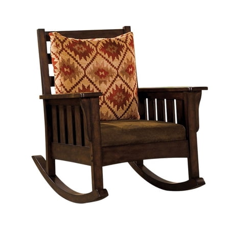 Morrisville Traditional Accent Chair, Dark Oak- Saltoro Sherpi