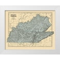 thumbnail image 1 of Morse 14x12 White Modern Wood Framed Museum Art Print Titled - Kentucky, Tennessee - Morse 1845, 1 of 4