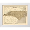 thumbnail image 1 of Morse 18x15 White Modern Wood Framed Museum Art Print Titled - North Carolina - Morse 1845, 1 of 4