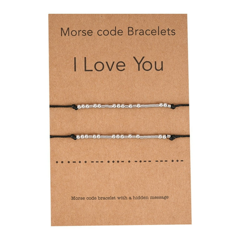 Morse code friendship bracelet hotsell