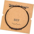 thumbnail image 1 of Morse Code Bracelets for Women Men Encouragement Funny Inspirational Bracelets for Women Men Best Friends Handmade Vintage Adjustable Silk Beaded Wrap Bracelet, 1 of 1
